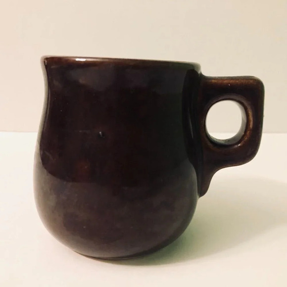 Vintage Mustache Guard Brown  Mug Pottery Stoneware 3D Face Japan - Picture 4 of 12